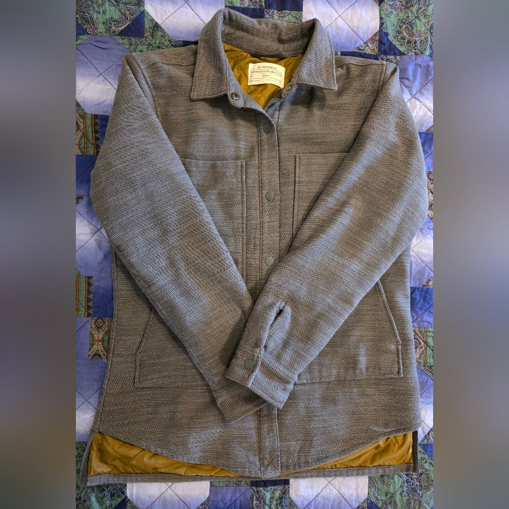 REI Cooperative Mens Medium Retro Classic Style Quilted Outdoor Shirt Jacket